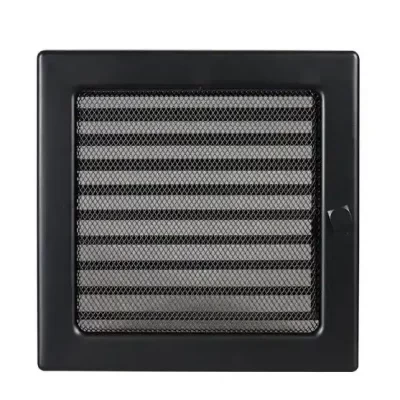 Grila Negru 22/22 cu Jaluzea