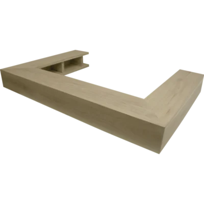 Blat lemn 90° drept simplu – mare+102x66cm