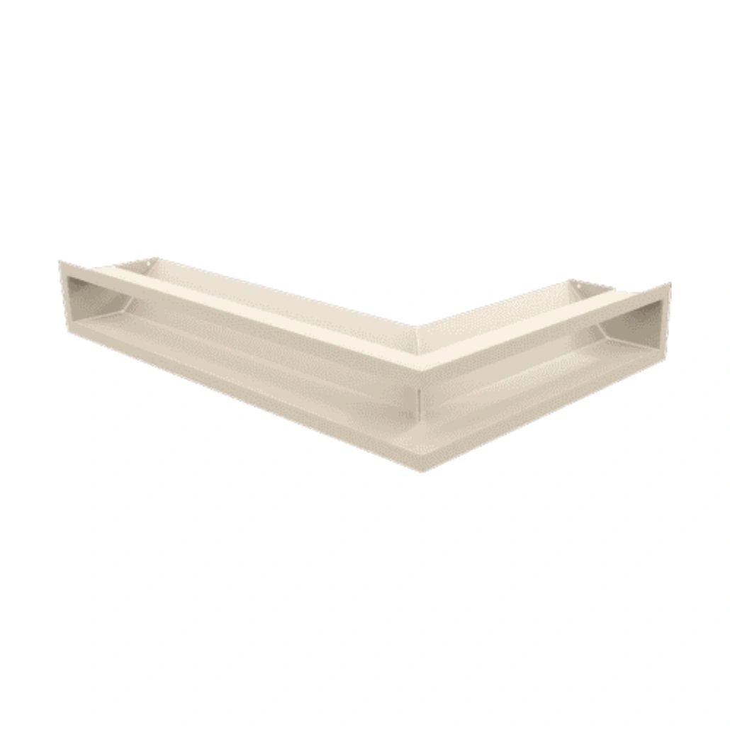 Grilă Luft crem pe colț 9/60/40 pentru șemineu modern și ventilație eficientă