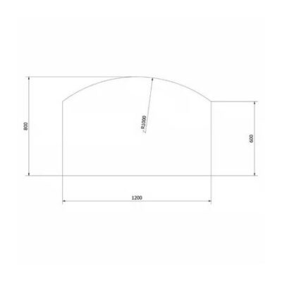 Sticla securizata protectie sub soba 120x80cm